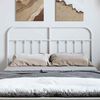 vidaXL Metal Replace Headboard White 150 cm