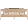 vidaXL Bookcase Bed without Mattress 180x200 cm Super King Solid Wood Pine