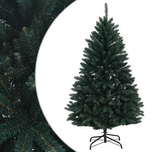 vidaXL Artificial Hinged Christmas Tree 180 cm PVC Dark Green