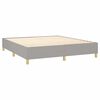 vidaXL Box Spring Bed Frame Light Grey Super King Fabric (UK/IE/FI/NO only)