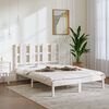 vidaXL Bed Frame without Mattress White 140x190 cm Solid Wood Pine