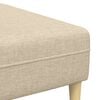 vidaXL Sofa Set Cream Fabric