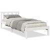 vidaXL Extra Long Bed Frame without Mattress White 100x220 cm Solid Wood Pine