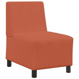 vidaXL Modular Sofa Unit Armless Orange 55 x 74 x 82 cm