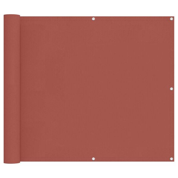 vidaXL Balcony Screen PU coated oxford alu