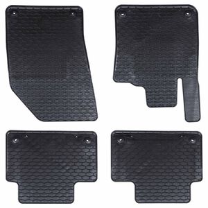 vidaXL Car Mat 4 pcs Black suitable for Volvo S60 / V60 4D Aft Rubber