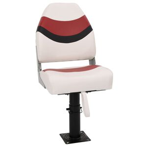 vidaXL Boat Seat with Pedestal Height Adjustable 360&deg; Rotatable