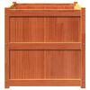 vidaXL Garden Planter Wax Brown 70x70x70 cm Solid Wood Pine
