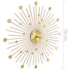 vidaXL Wall Clock Metal 70 cm Golden