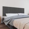 vidaXL Wall Headboard Grey 185x3x60 cm Solid Wood Pine