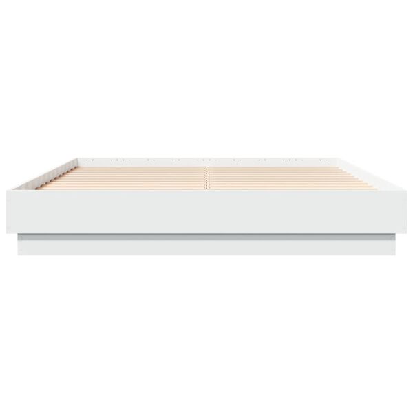 vidaXL Bed Frame without Mattress White 140x190 cm
