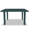 vidaXL Garden Table Green 126x76x72 cm Plastic
