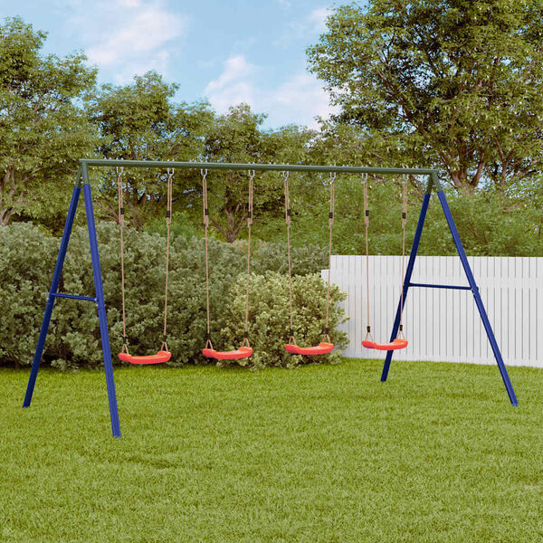 vidaXL Outdoor Swing Set with 4 Swings