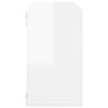 vidaXL Wall Cube Shelves 2 pcs High Gloss White 26x15x26 cm