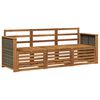 vidaXL Outdoor Sofa Set 3 pcs Natural Solid Acacia Wood