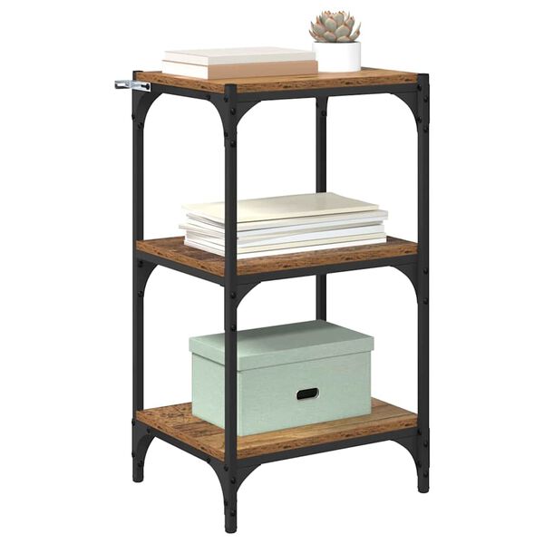 vidaXL Book Cabinet Old wood 40 x 33 x 70.5 cm Engineered wood