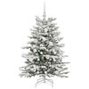 vidaXL Artificial Hinged Christmas Tree White 120 cm PE and PVC