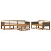 vidaXL Outdoor Sofa Set 6 pcs Natural Solid Acacia Wood