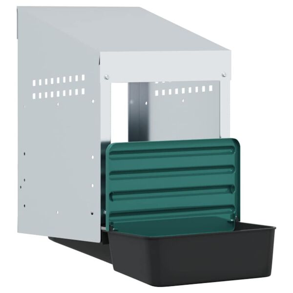 vidaXL Chicken Nesting Box 1 Compartment Wall-Mounted Galvanised Steel