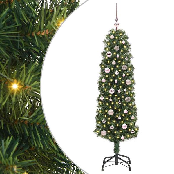 vidaXL Artificial Christmas Tree with 150 LEDs with Stand Green 150 cm