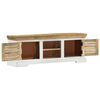 vidaXL TV Cabinet 110x30x40 cm Solid Wood Mango