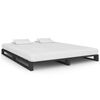 vidaXL Pallet Bed Frame without Mattress Grey 180x200cm Solid Wood