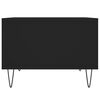 vidaXL Coffee Table Black 60x50x36.5 cm Engineered Wood