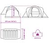 vidaXL Family Tent Dome 6-Person Blue Waterproof