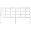 vidaXL Bed Headboard White 185.5x4x100 cm Solid Wood Pine