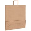 vidaXL Paper Bags 250 pcs with Handles Brown 45x17x48 cm