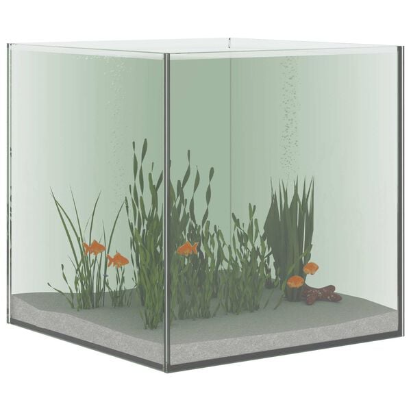 vidaXL Aquarium with Storage Transparent 30 x 30 x 30 cm Glass