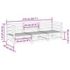 vidaXL 3 Piece Garden Sofa Set Impregnated Wood Pine