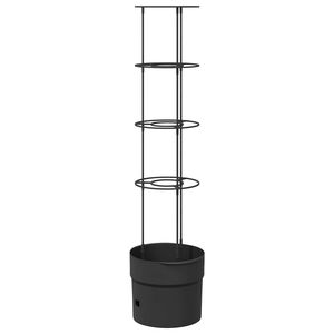 vidaXL Tomato Grower Black &Oslash; 32 x 127 cm PP