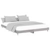 vidaXL Bed Frame without Mattress Grey Sonoma 160x200 cm Engineered Wood