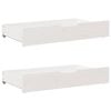 vidaXL Bed Frame with Drawers White 135x190 cm Double Solid Wood Pine