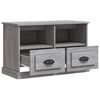 vidaXL TV Cabinet Grey Sonoma 80x35x50 cm Engineered Wood