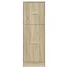 vidaXL Apothecary Cabinet Sonoma Oak 40x41x118 cm Engineered Wood