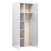 vidaXL Storage Cabinet High Gloss White 80x35.5x180 cm Engineered Wood