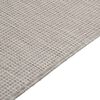 vidaXL Outdoor Flatweave Rug 100x200 cm Light Grey