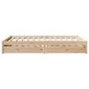 vidaXL Bed Frame without Mattress 150x200 cm King Size Solid Wood Pine