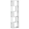 vidaXL Bookcase 5-Tier White 45x23,5x162,5 cm Engineered Wood