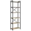 vidaXL Bookshelf 60 x 30 x 189.5 cm Engineered Wood Sonoma Oak