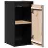 vidaXL Wall Cabinets 2 pcs Black 30x30x60 cm Solid Wood Pine