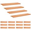 vidaXL Stair Treads 16 pcs 120 x 25 x 2 cm Varnish Solid Beech Wood