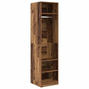 vidaXL Wardrobe with Shelf Old Wood 50 x 50 x 200 cm Engineered Wood