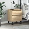 vidaXL Bedside Cabinet Sonoma Oak 40x35x50 cm Engineered Wood
