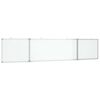 vidaXL Magnetic Whiteboard Foldable 200x40x1,7 cm Aluminium