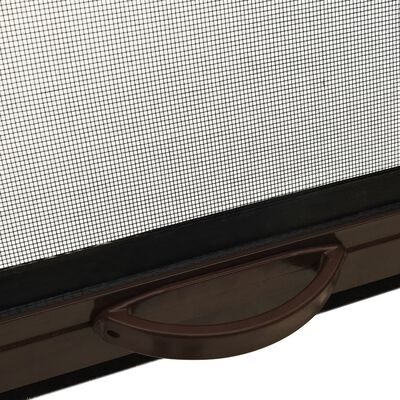 vidaXL Roll down Insect Screen for Windows Brown 150x170 cm