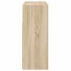 vidaXL Sideboard with LED Lights Sonoma Oak 115.5x30x75 cm