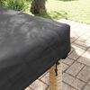 vidaXL Table Cover Plain Black 102 x 202 x 15 cm Fabric